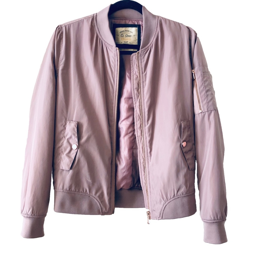 LILAC BOMBER JACKET